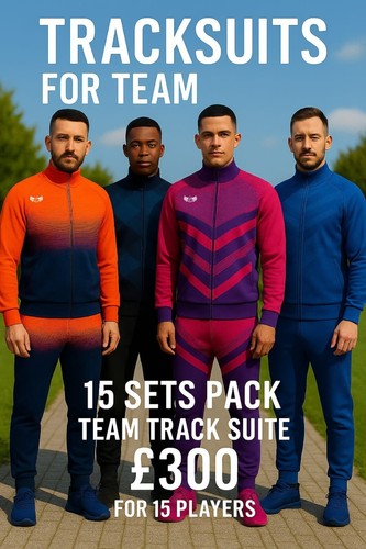 15pc custom team tracksuit set - 15pc,